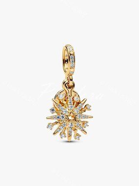 Sparkling Firework Double Dangle Charm